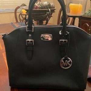 Michael Kors Ciara Large Leather Satchel